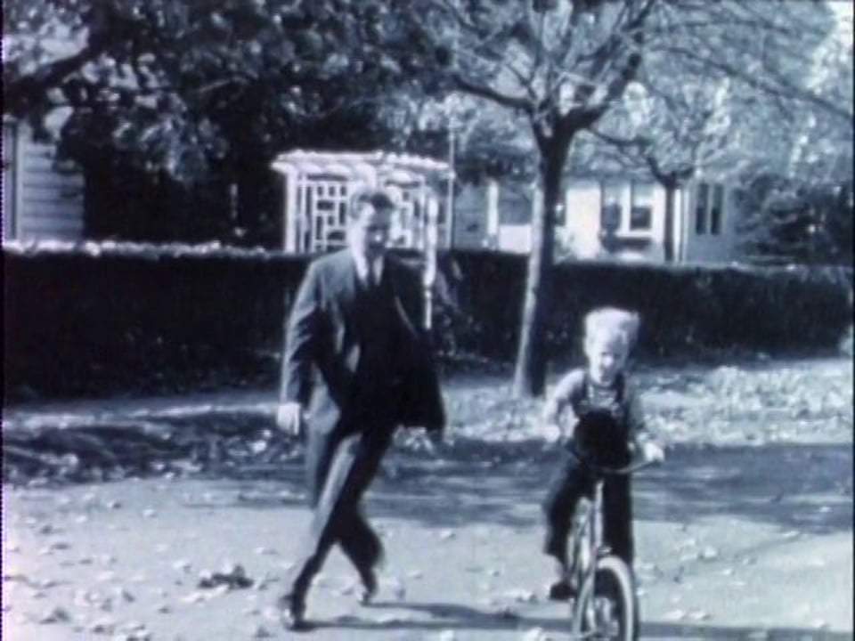 fall '37: david rides bike.