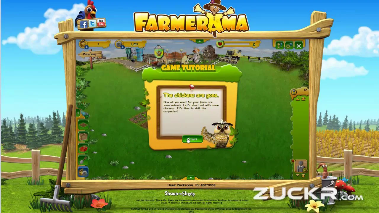 Farmerama - Online Žaidimas