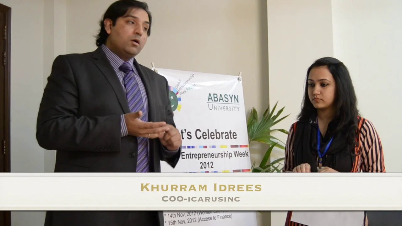 Interview of Khurram Idrees -COO Icarusinc on Vimeo