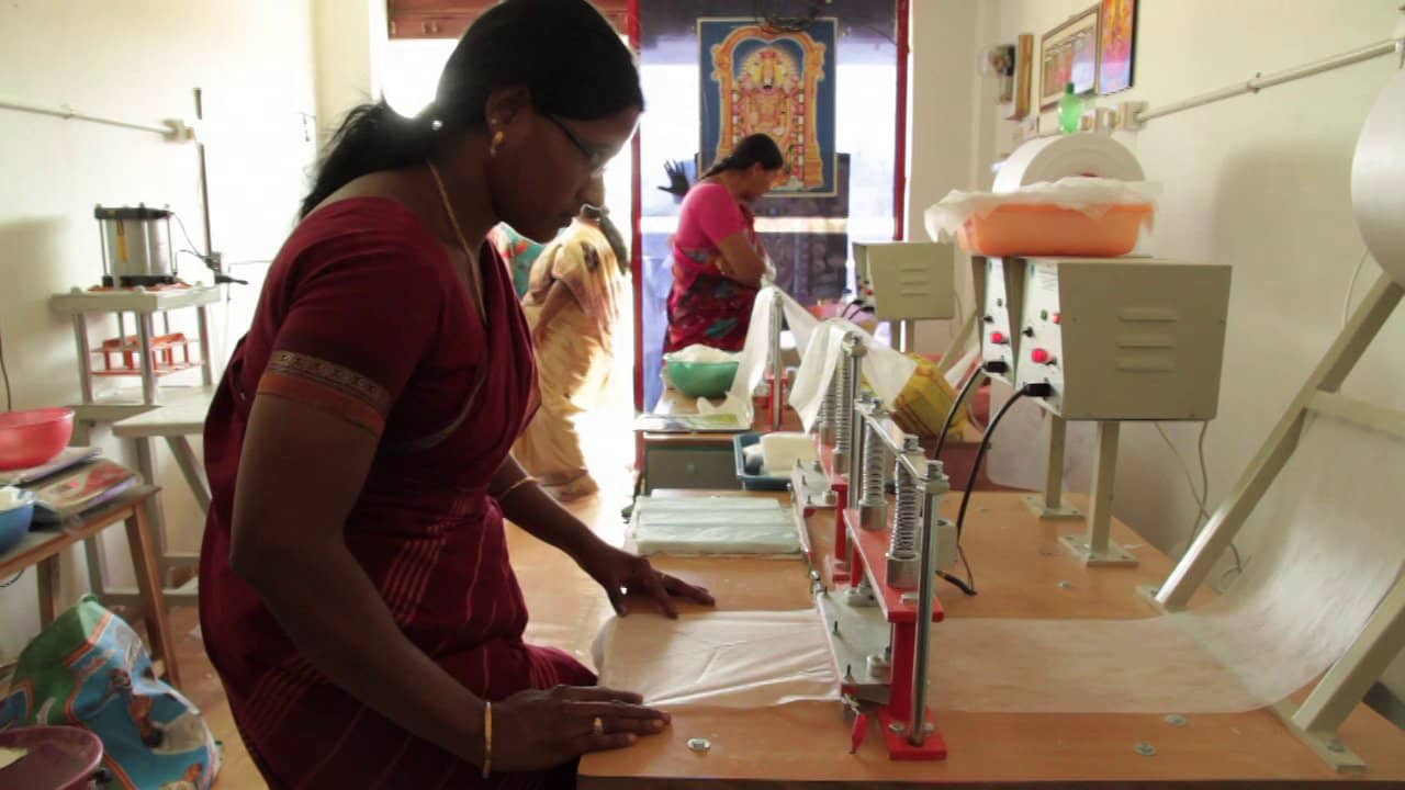 DFF 001 "Lowcost Sanitary Napkin Machine" by Arunachalam