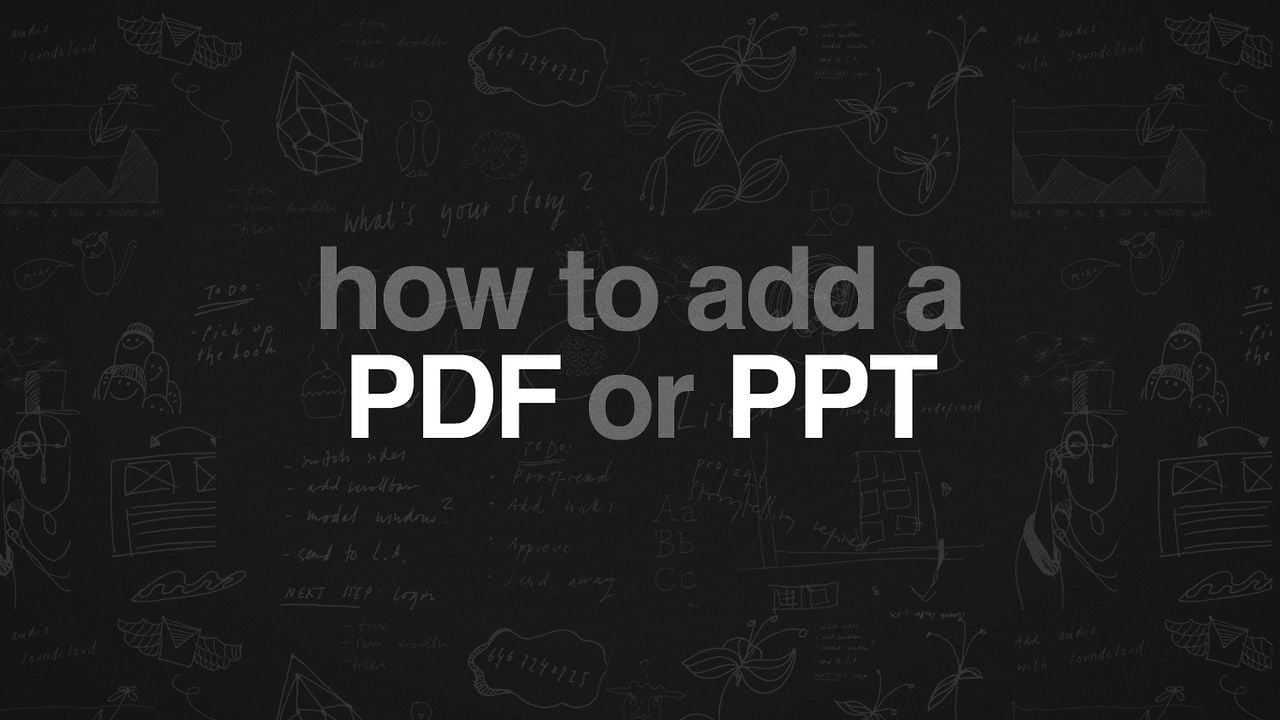 How to add a pdf or ppt on vimeo
