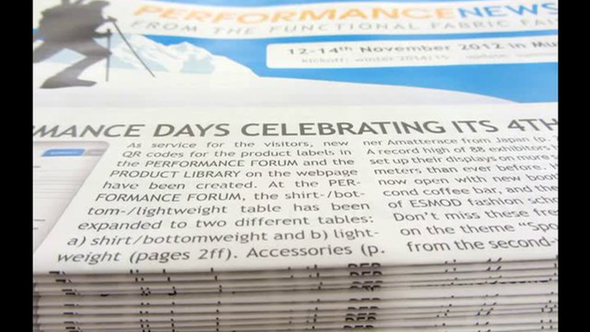 Performance Days - What's new in Sustainable Textile Developments?