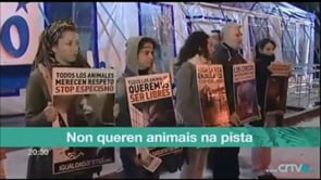 Noticia TVG – Protesta de Igualdad Animal en Vigo frente a circo Coliseo