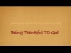 Being Thankful TO God