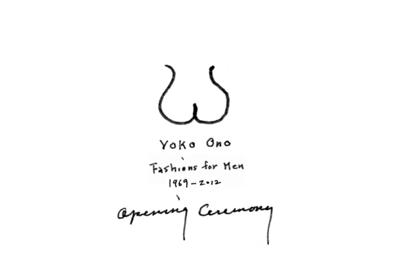 オノ・ヨーコの「YOKO ONO FASHIONS FOR MEN 1969-2012」販売