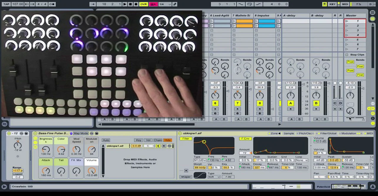 Livid CNTRL:R Ableton Live Remote Script Tutorial on Vimeo