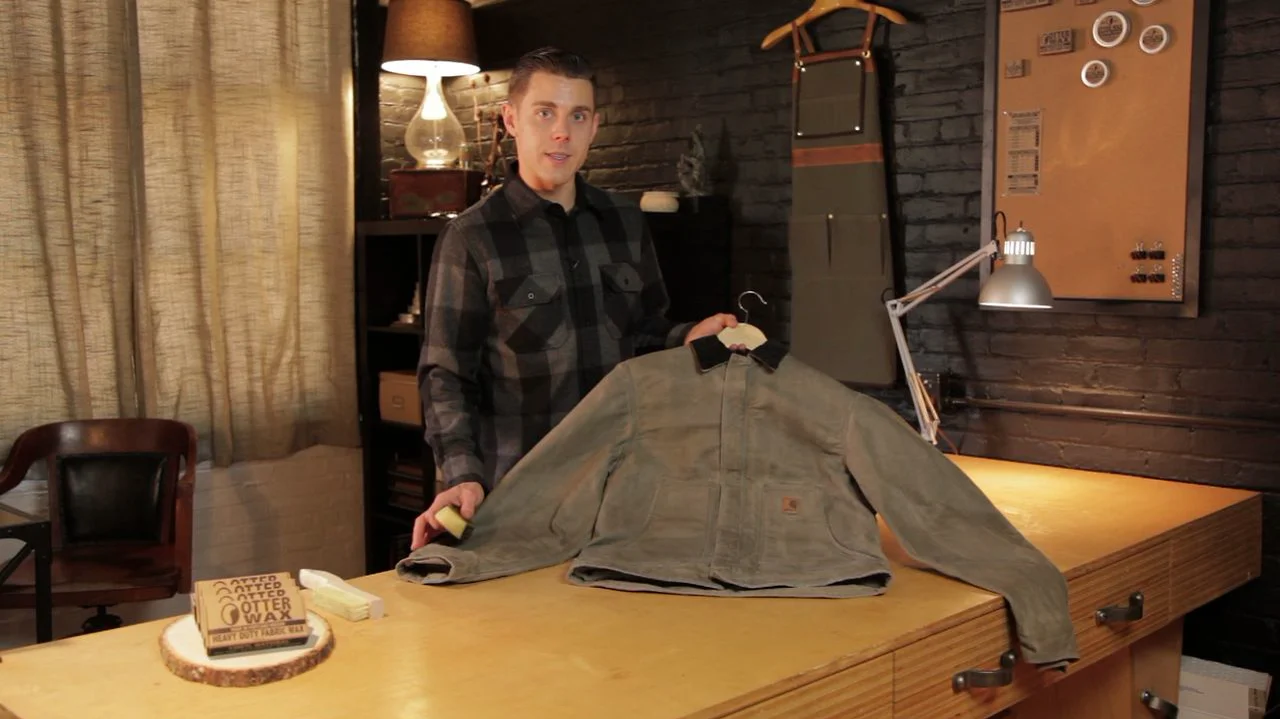 Waxing a shop carhartt jacket