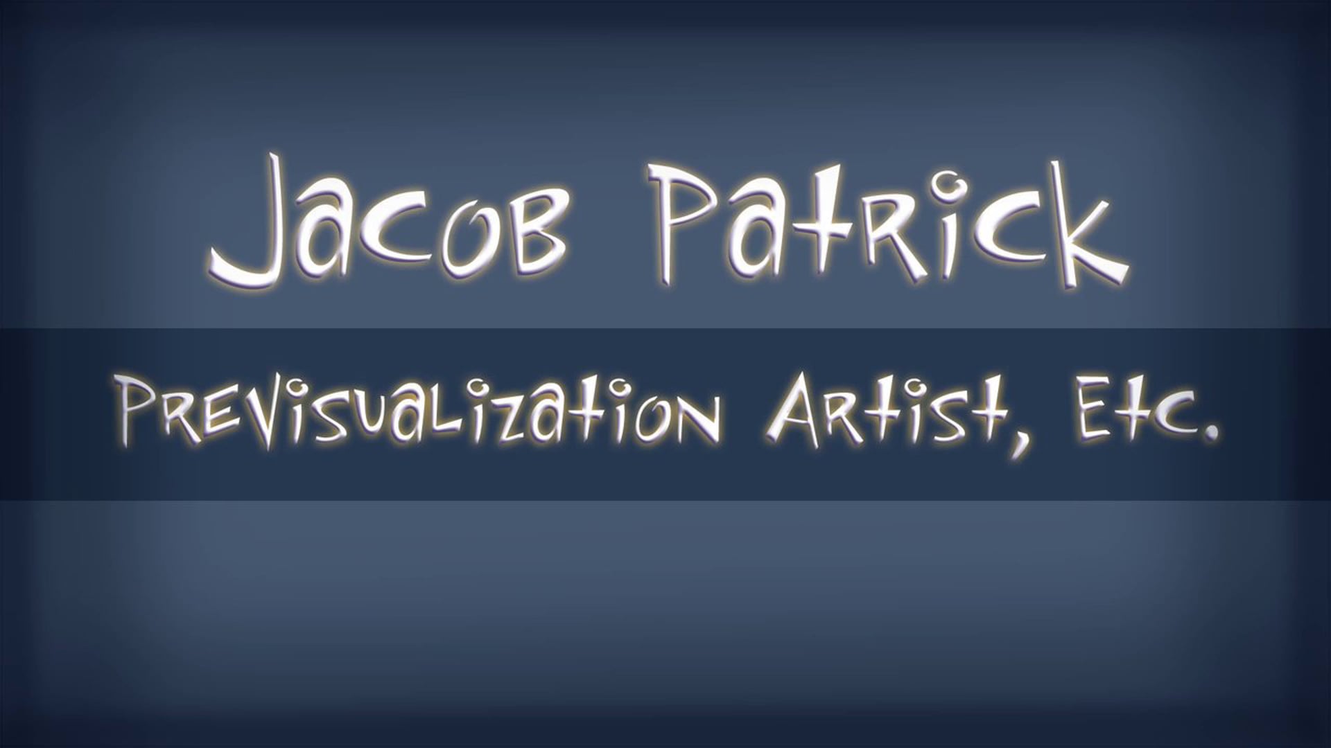 Previs Artist Jacob Patrick Demo Reel