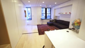 GIZMODO - The Tiny Transforming Apartment That Packs Eight Rooms into 350 Square Feet