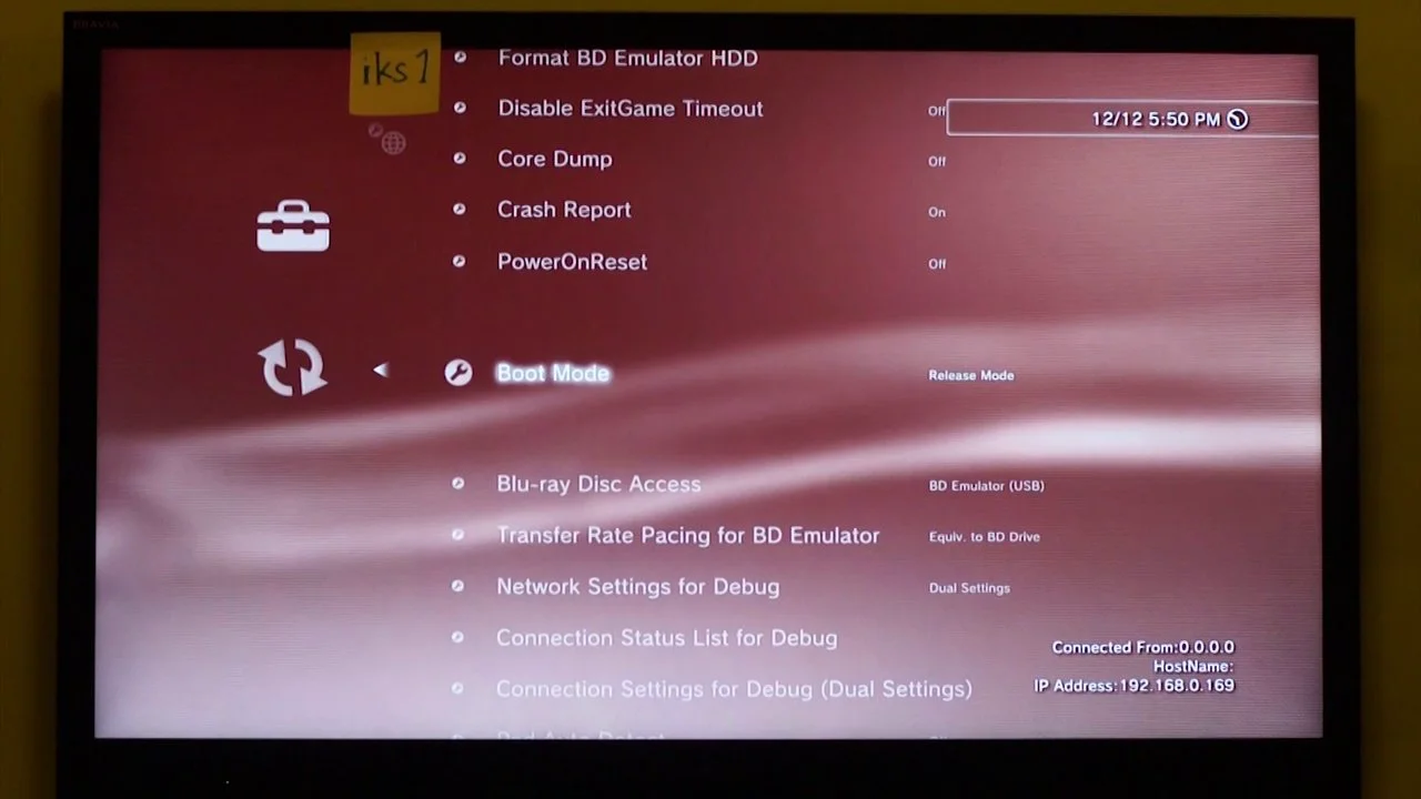 PS3 DEX Debugmenu on Vimeo