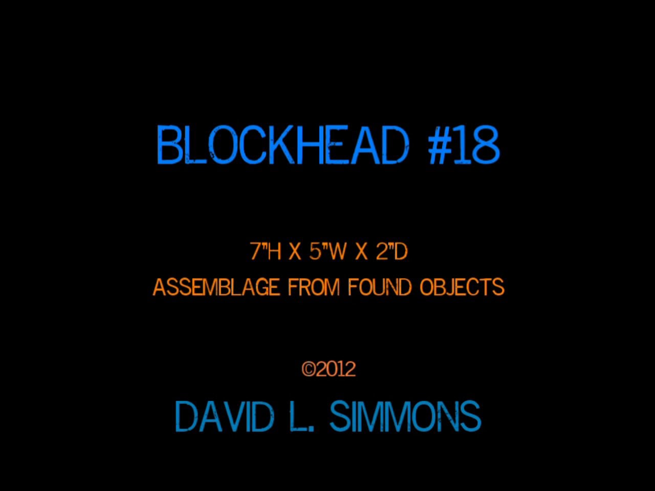 BLOCKHEAD 18 on Vimeo