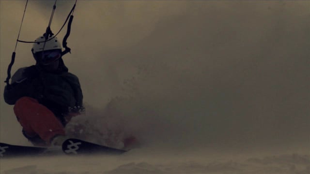 Snow Kiting in Wyoming