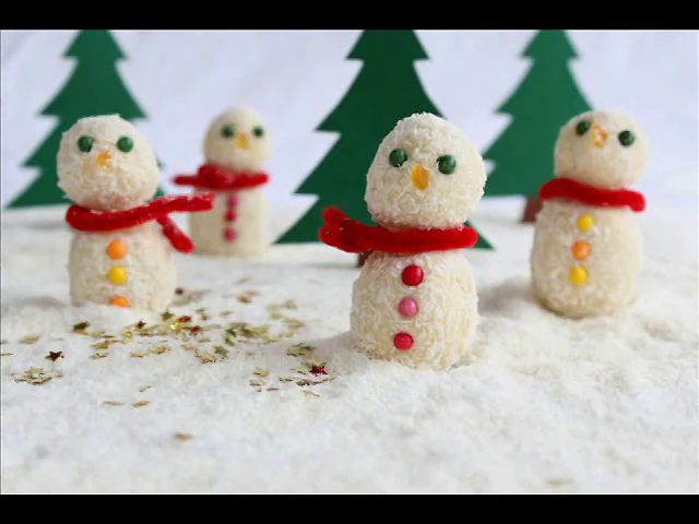 Recette petits bonhommes de Noël au chocolat blanc