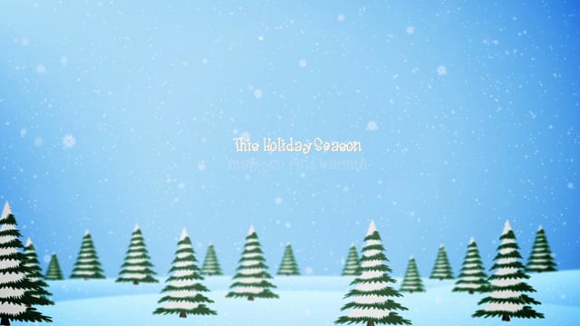 merry christmas video greeting card