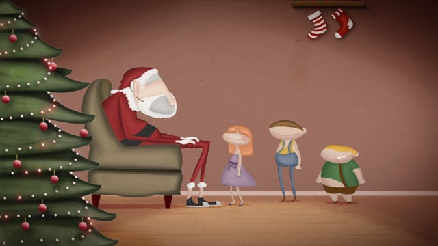 happy christmas animation greetings video