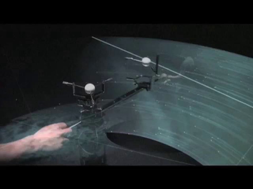 Screenshot of a plaything for the great observers at rest