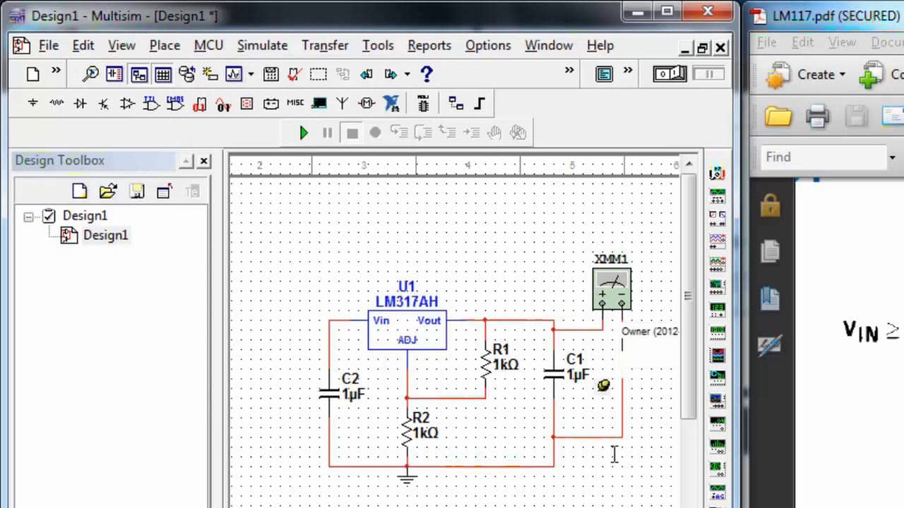Multisim Voltage Regulator on Vimeo