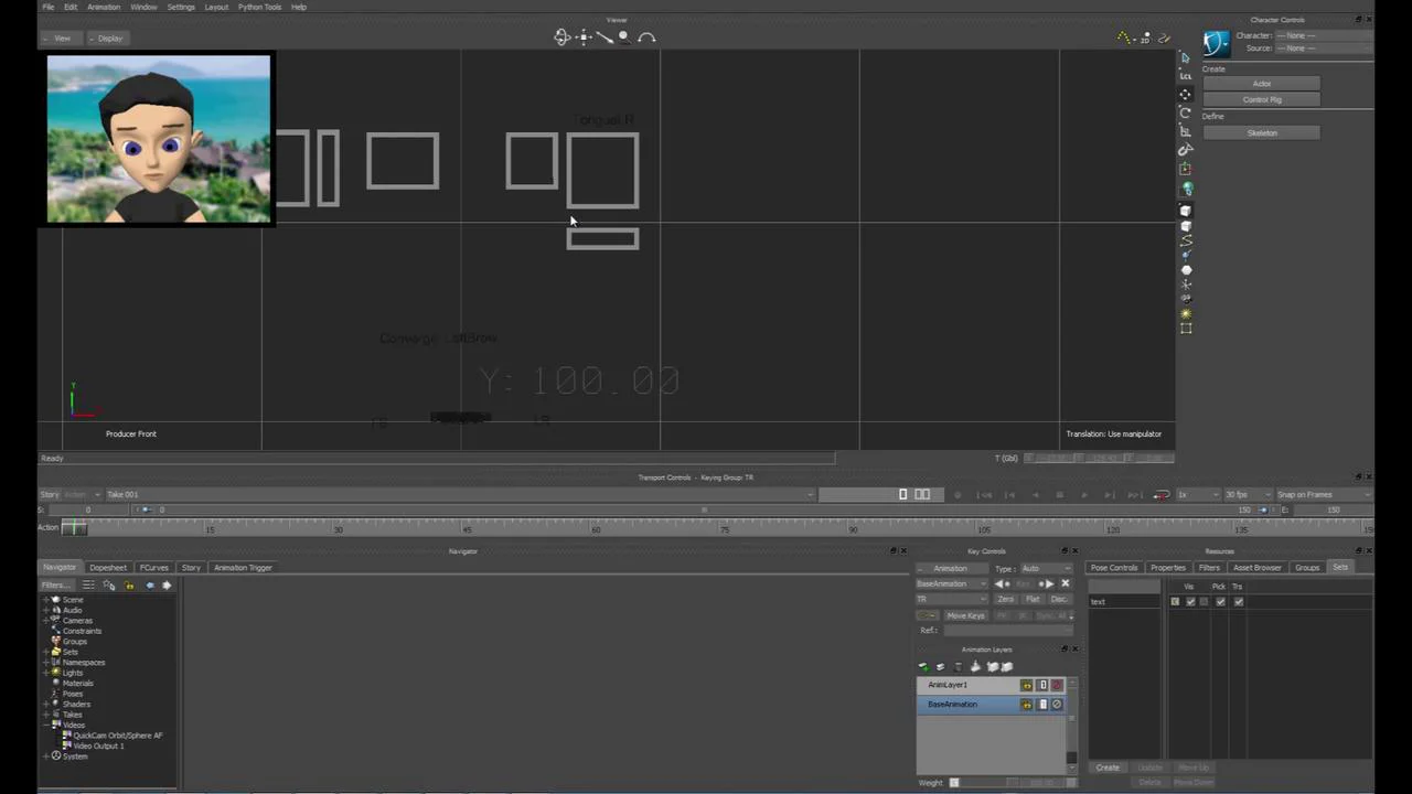 Custom Motionbuilder Facial Rig tutorial Part 1 by ChiHung James