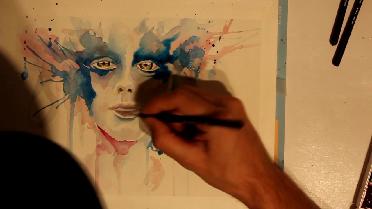 Invisible - Watercolor speed painting on Vimeo