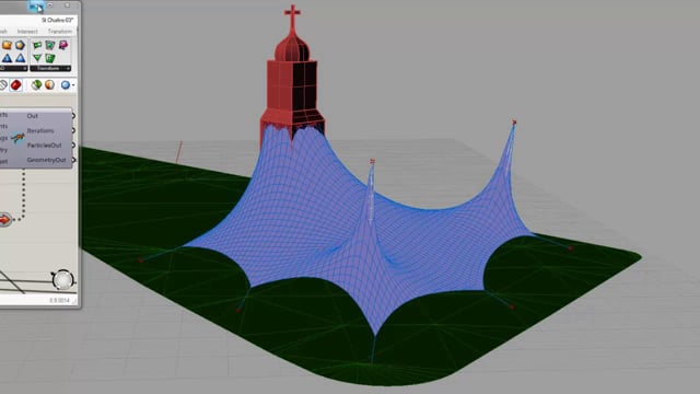 using Rinoceros + Grasshopper + Kangaroo