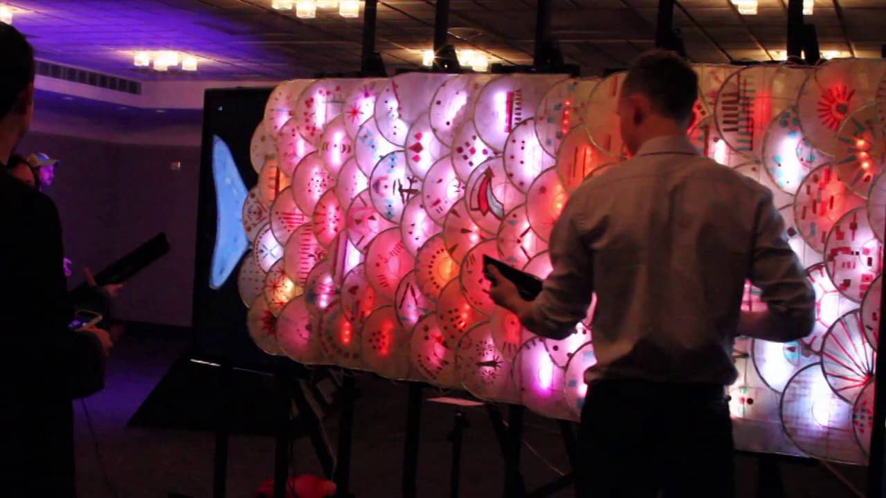 Interactive Rainbow Fish Installation on Vimeo