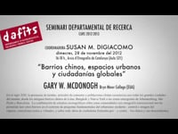 SDR2012-2013. Sessió 3. Gary W. McDonogh
