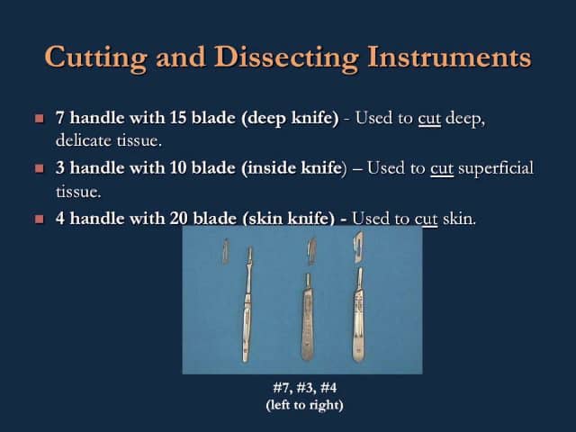 Basic surgical instruments - cutting and dissecting instruments on Vimeo