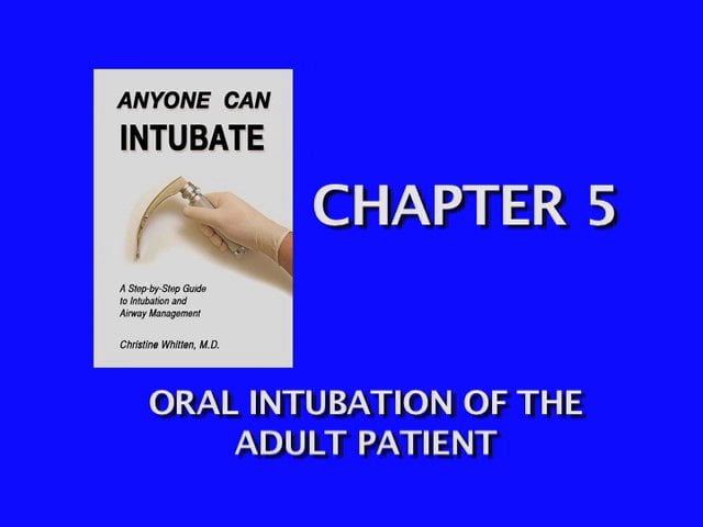 Chapter 5 Adult Intubation
