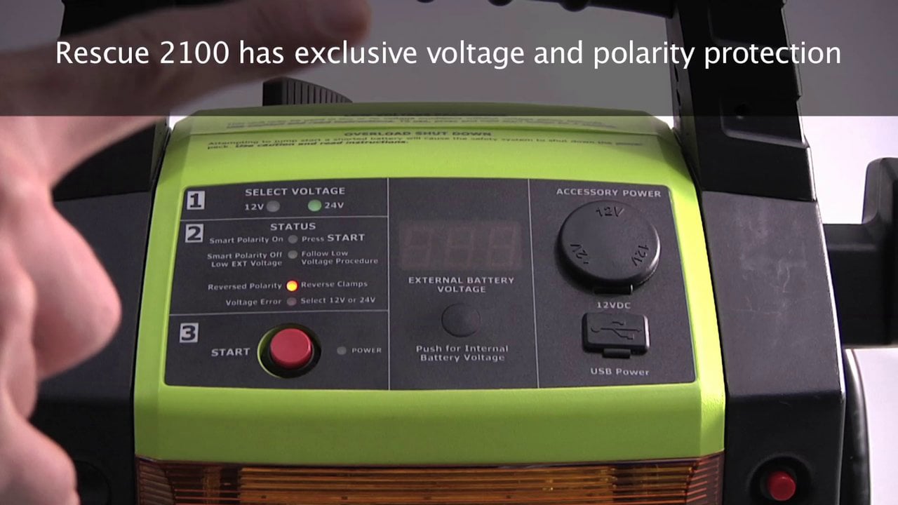 The Rescue 2100 Portable Power Pack on Vimeo
