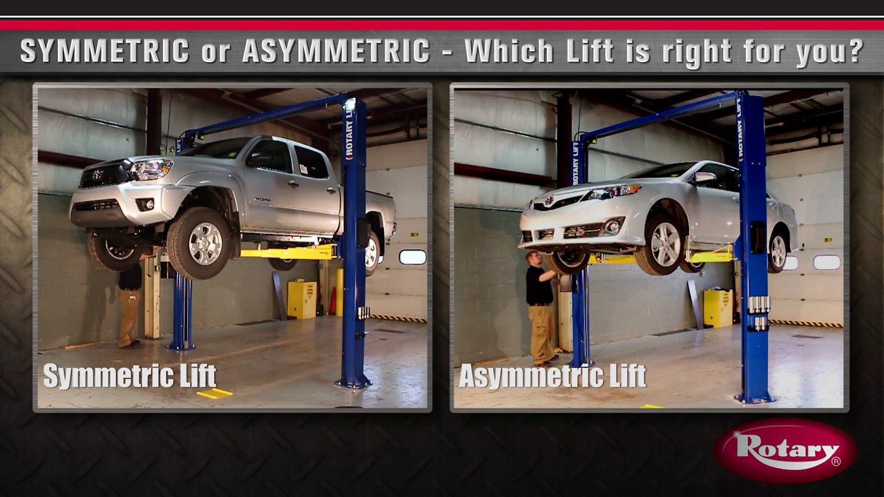 Asymmetric lift vs. Symmetric lift