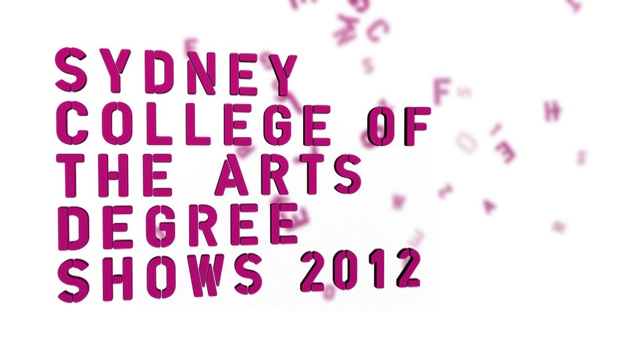 SCA Degree Show Title Card