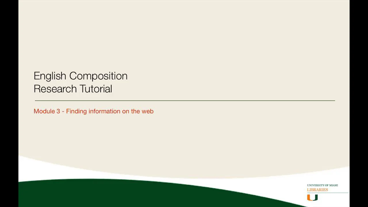 Module 3 on Vimeo