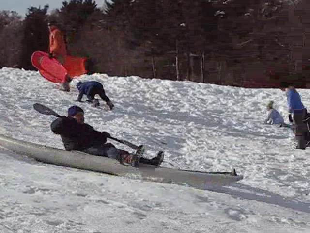 kayak sledding on Vimeo