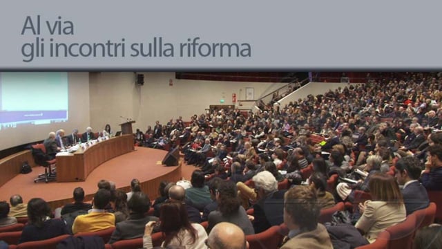 Al via gli incontri sulla riforma - 6/2/2013