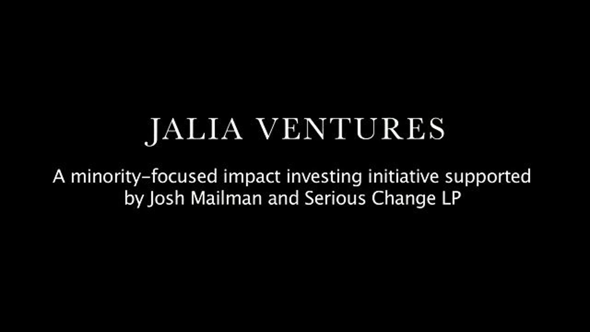 Jalia Ventures - Redefining Business as Usual