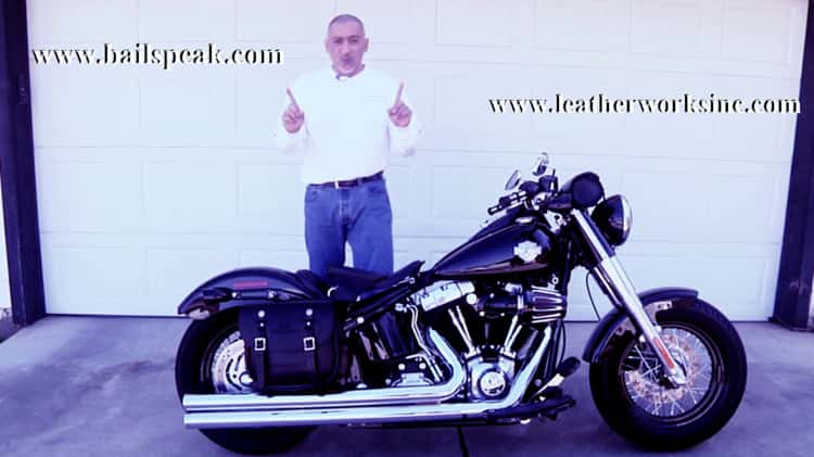 Softail slim hard online bags