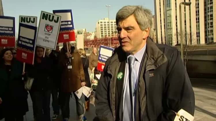 Michele Paduano Union Representative on BBC strike