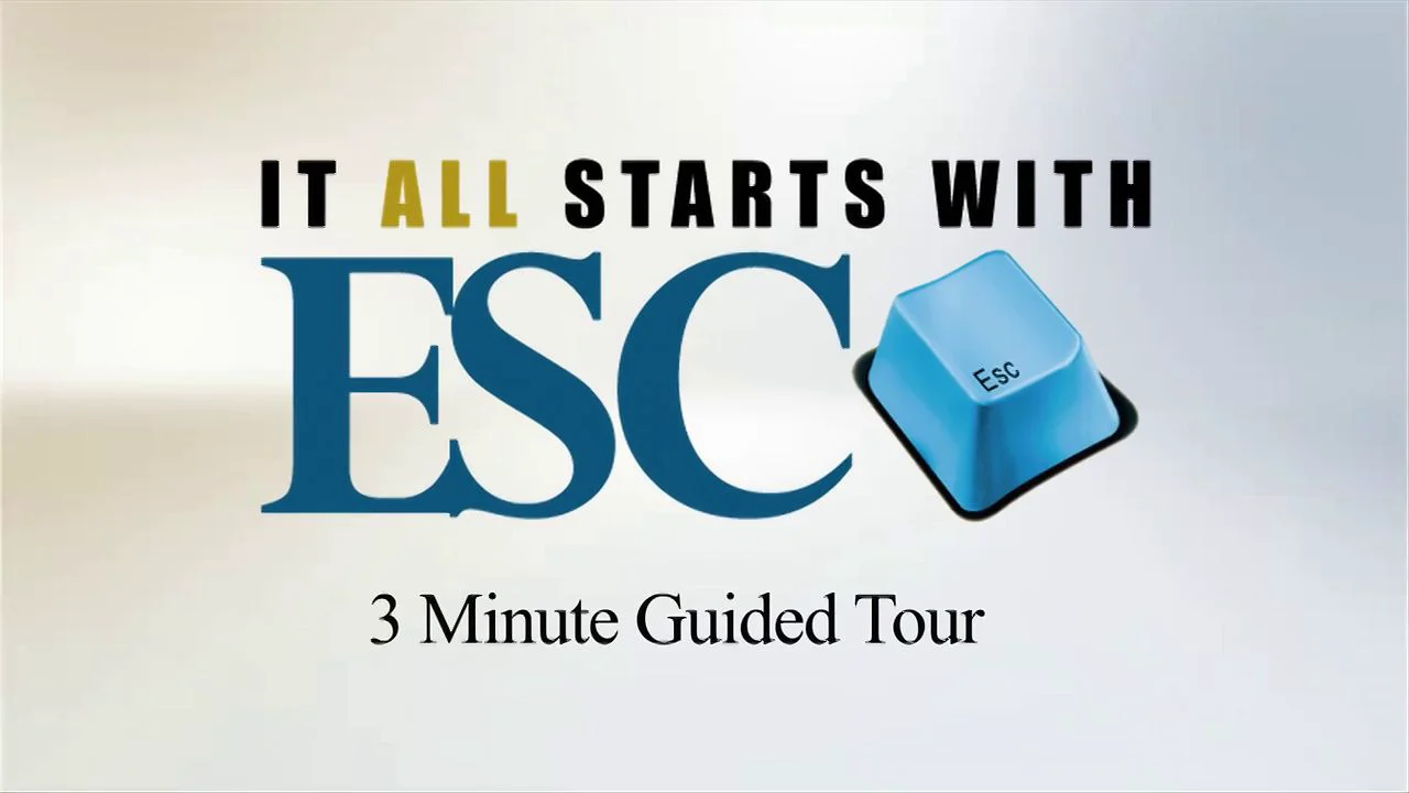 Easy more easy the most easy. ESC service logo.