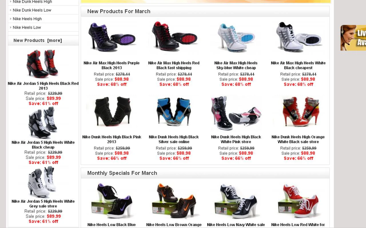 Jordan high store heels for sale