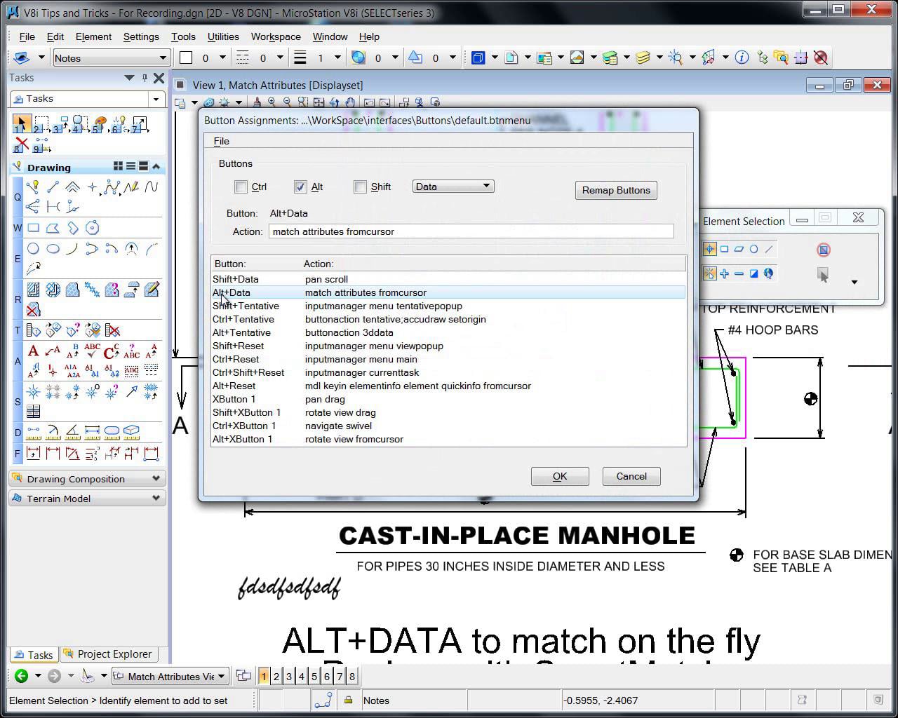 Tips And Tricks In MicroStation V8i (SELECTseries 3) On Vimeo