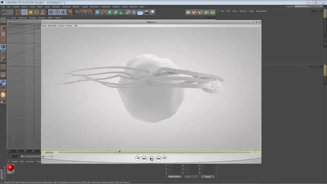 Ribbons with MoGraph // C4D Tutorial