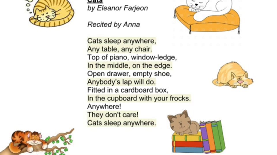 Cats by Eleanor Farjeon on Vimeo