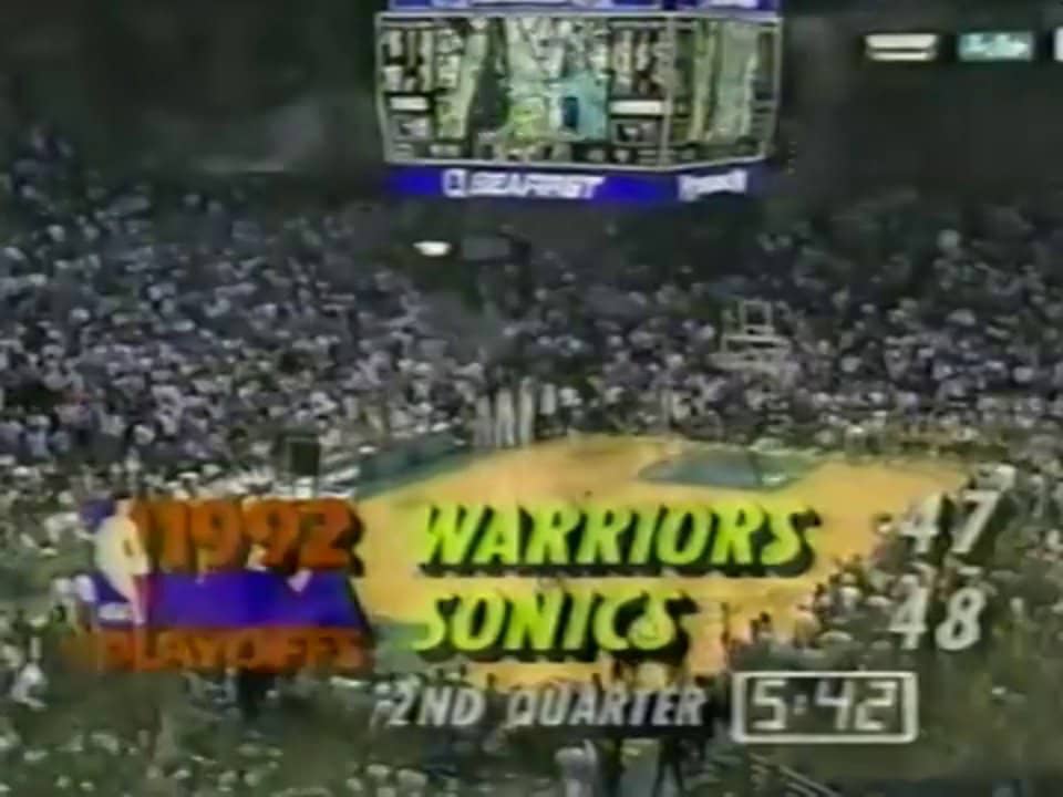 Shawn Kemp Dunks On Alton Lister on Vimeo