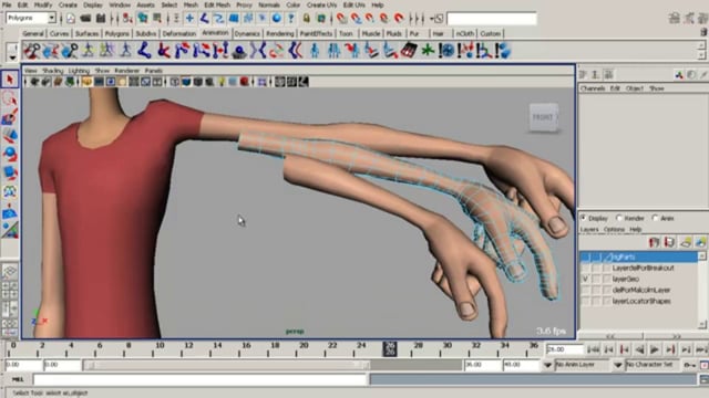 CJCG Tips Tip 001 --- Creating multiples of an arm to fake motion-blur  effect in Maya for cartoony animation in Animation tips on Vimeo