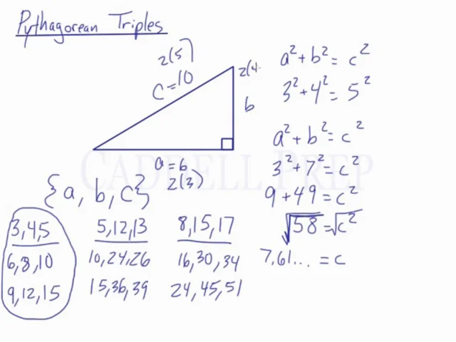 pythagorean triples