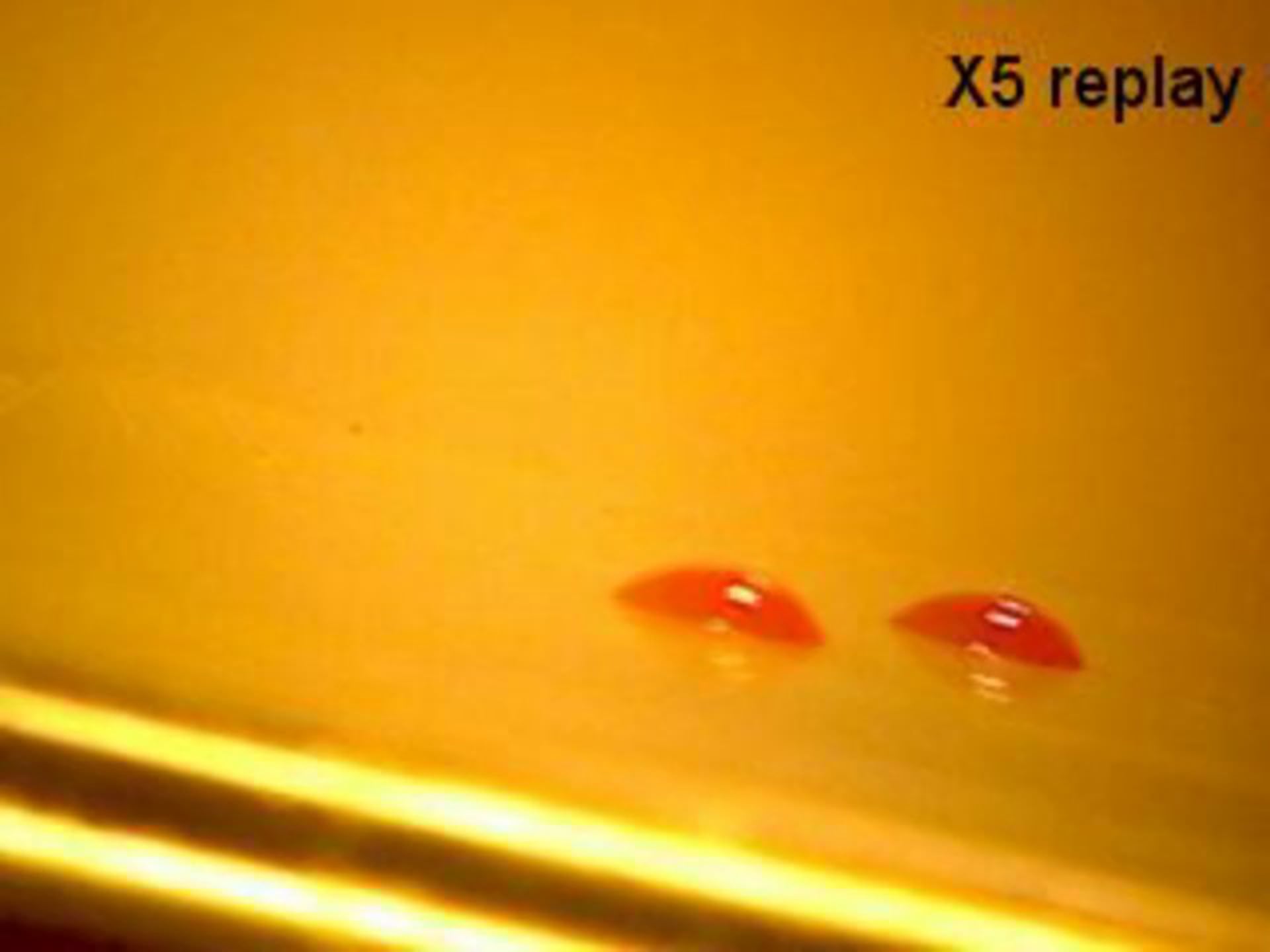 Tunable Material -- Mobility control of oil drops (×5 replay)