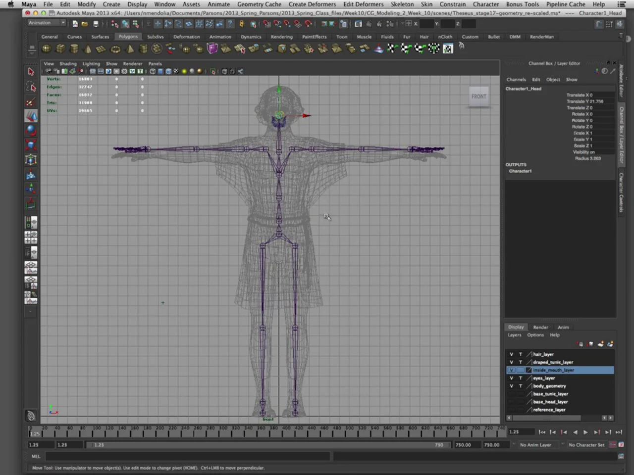SP14-Week 10-3 Rigging - creating a skeleton with the HumanIK interface ...