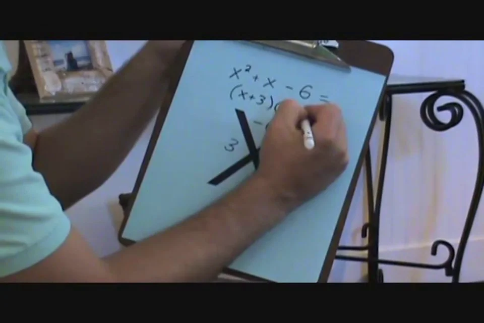Factoring Quadratic Equations using X Method on Vimeo