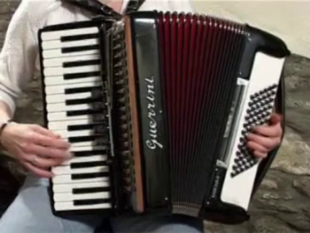 Karen deals tweed accordion