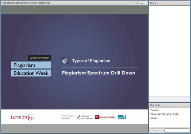 Plagiarism Spectrum Drill Down - Types of Plagiarism